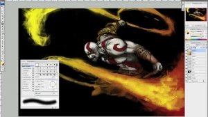 God of War 3 Timelapse Drawing by Doom CMYK