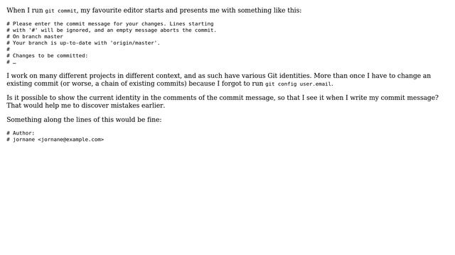 Show Git author in comments while writing commit message смотреть онлайн