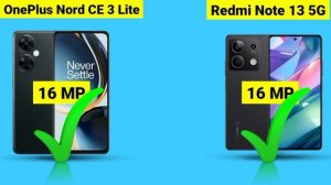 Oneplus Nord CE 3 Lite vs Redmi Note 13 5G - Phone Comparison #redminote135g #oneplusnord3lite