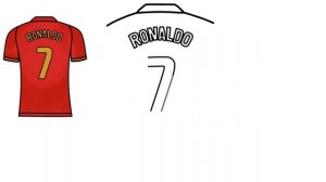 How to Draw Cristiano Ronaldo Shirt 7 PORTUGAL | World Cup CR7