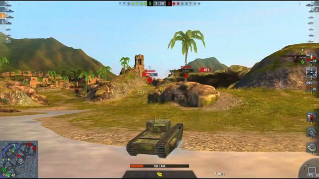 Churchill I WoT Blitz. Британский тяжёлый танк V уровня. смотреть онлайн