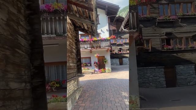 Красивая деревня в Швейцарии