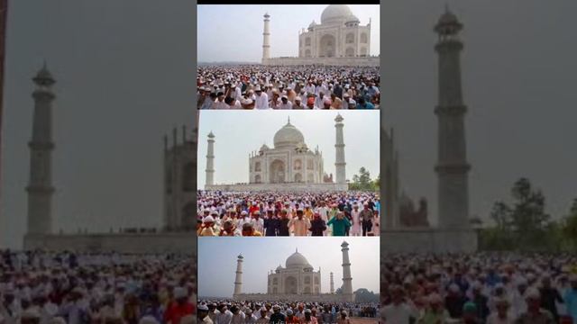 Eid Namaz@Taj Mahal | teri rehmato ka dariya status | use kya mitaye duniya | takbeer allah hu akba