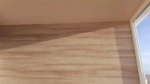 обзор лоджии. отделка МДФ панелями