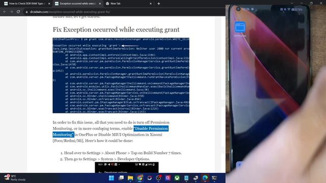Fix Exception Occurred While Executing Grant [WRITE_SECURE_SETTINGS]