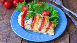 🍗 Как приготовить куриную грудку? Фаршируем сыром и помидорами, запекаем в духовке.