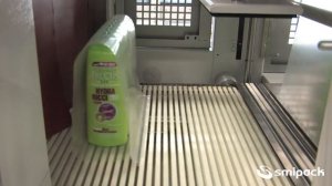 Пакверк: полуавтомат Smipack BP600. Групповая упаковка шампуня в термоусадочную пленку.