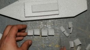 Корабль из пеноплекса.