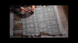 Валяный шарф-снуд для новичков