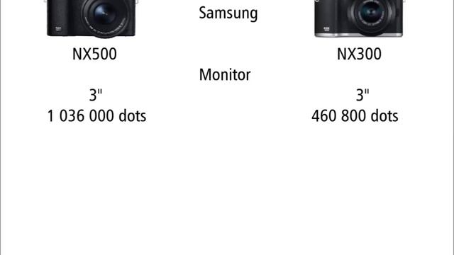 Samsung NX500 vs Samsung NX300 смотреть онлайн