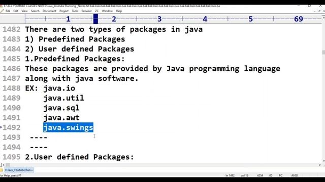 Java||class -28||JAVA Types of Packages||Java Tutorial for Beginners - in Telugu and English смотреть онлайн