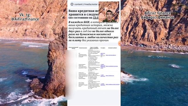 171. КАК УЗНАТЬ КРЕДИТНУЮ ИСТОРИЮ БЕСПЛАТНО СКОРИНГОВЫЙ БАЛЛ. Aifiraz Finance Айфираз финансы смотреть онлайн