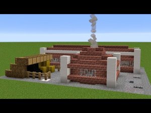 Майнкрафт - Как построить плавильный завод. Minecraft