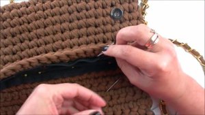 Как пришить подклад к сумке