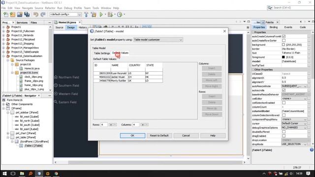 Java Programming - Netbeans Metro UI Design - Material UI Design - Jtable - JFreeCharts  - Modern U