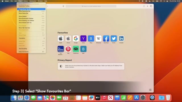 How to Add Favourites Bar to Safari on macOS Ventura смотреть онлайн