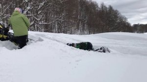 Снегоходы. Квадроциклы на гусеницах. Приколы. Обучение и тест в горах!
