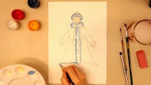 КАК НАРИСОВАТЬ СНЕГУРОЧКУ❄️Урок рисования.