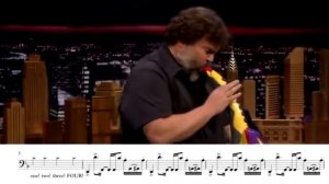 Transcription - Jack Black performs his legendary Sax-A-Boom @ FallonTonight