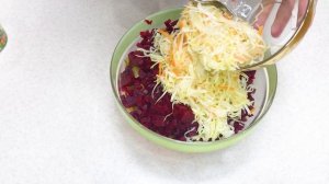 ВИНЕГРЕТ!  - ОЧЕНЬ ВКУСНЫЙ С ОСОБОЙ ЗАПРАВКОЙ!