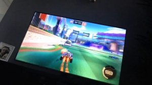 Playing rocket league