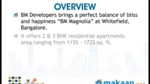 BM Magnolia by BM Developers in Whitefield, Bangalore, Residential Apartments: Makaan.com