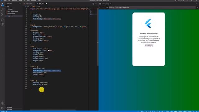 How To Design a Modern CSS Card with HTML CSS | Flexbox | Creative Card Grid Tutorial - RizAppStudi