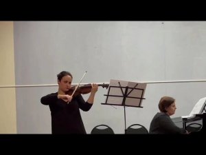 А.Дворжак. Сонатина для скрипки и ф-но соль мажор, 2 и 3 части/ Лазарева Элина | ПЕРВЫЕ ЛАСТОЧКИ