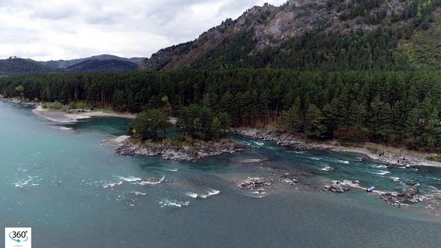 Горный Алтай_360 Река Катунь #Altai #Квадрокоптер #СВысотыПтичьегоПолета