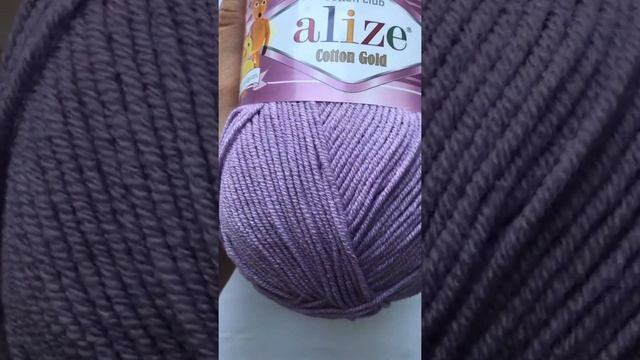 Подробный обзор пряжи Alize Cotton Gold(Хлопок с акрилом) №166 Лиловый