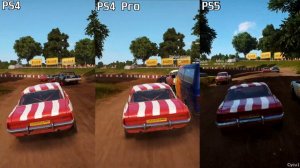 Wreckfest PS4 vs PS4 Pro vs PS5 Graphics Comparison