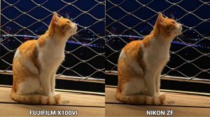 Fujifilm X100Vl vs Nikon ZF Night Mode Camera test Comparison