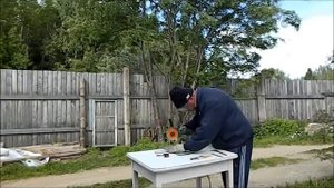 Резка толстого стекла при помощи болгарки и алмазного диска