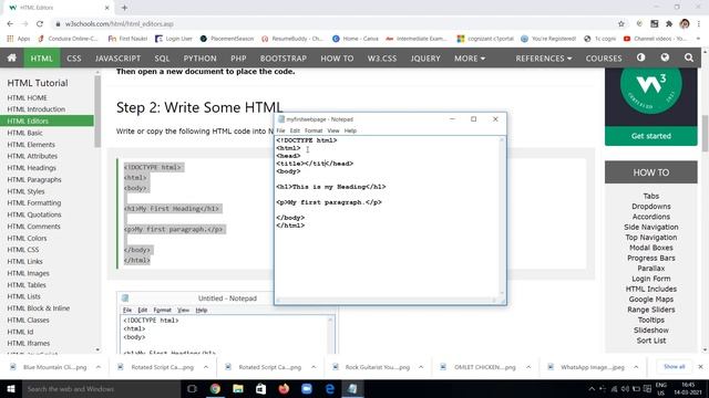 HTML Full Course | HTML W3schools Tutorial | W3Schools.com HTML | W3schools | W3schools HTML