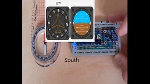 Arduino|Adafruit|BNO055|compass|C#|robot|