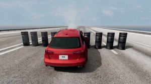 BOLLARD vs RANGE ROVER DEFENDER! 150 Km/H CRASH TEST! - BeamNg Drive