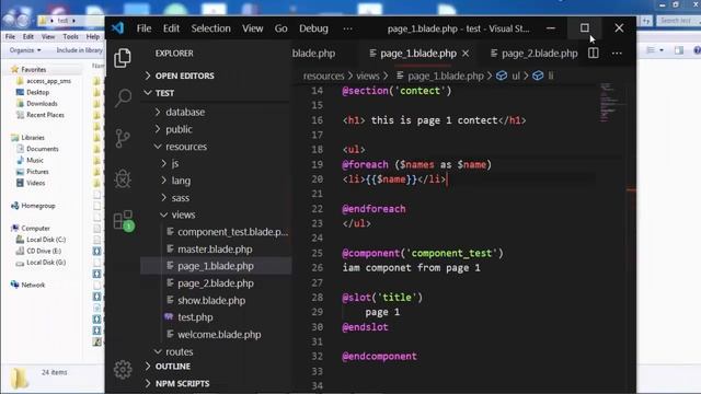 Laravel Component and Slot part 4 смотреть онлайн