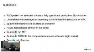 Running Slurm cluster within Kubernetes environment