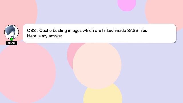 CSS : Cache busting images which are linked inside SASS files смотреть онлайн