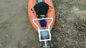 Самодельное крепление руля из ПП труб для надувной байдарки Одиссей 480