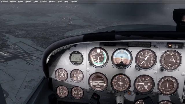 Полет по VOR NDB в экстримальных погодных условиях Минус одна мухобойка