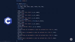 Comparativo entre as linguagens C, C++, C#, Java e Python - Operadores aritméticos e relacionais