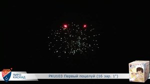 Батарея салютов PKU103 Первый поцелуй (16 зар. 1)