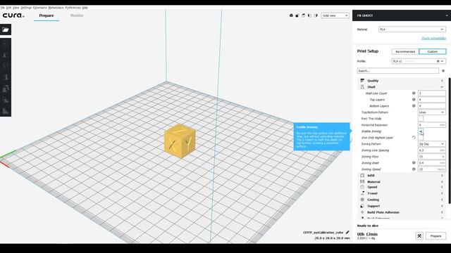 Как добиться ГЛАДКОЙ поверхности изделия  используя Cura Ironing или разглаживание.