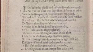 Shakespeare's Sonnet #3:  "Look in thy glass, and tell the face thou viewest"