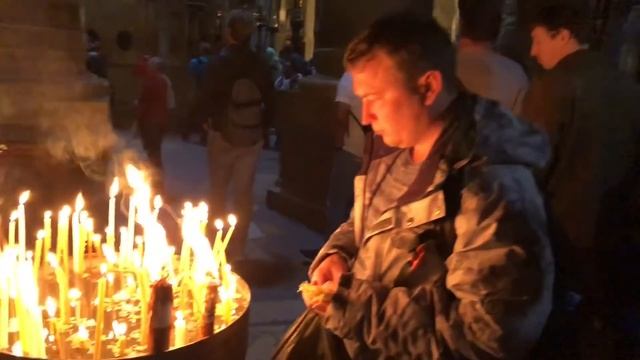 ИЕРУСАЛИМ. Главные Святыни Храма Гроба Господня - Голгофа, Камень миропомазания, Кувуклия.