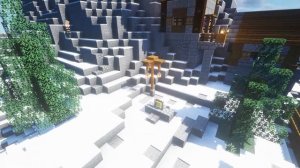 ПОСТРОИЛ ДЕРЕВНЮ В ГОРАХ В МАЙНКРАФТ!