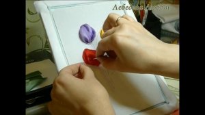 Вышиваем лентами: ТЮЛЬПАН // Ribbon embroidery: TULIP.