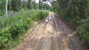 Полюдов камень - спуск