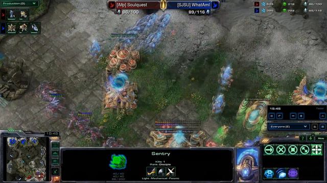HD Starcraft 2 SoulQuest v WhatAmI PvP смотреть онлайн